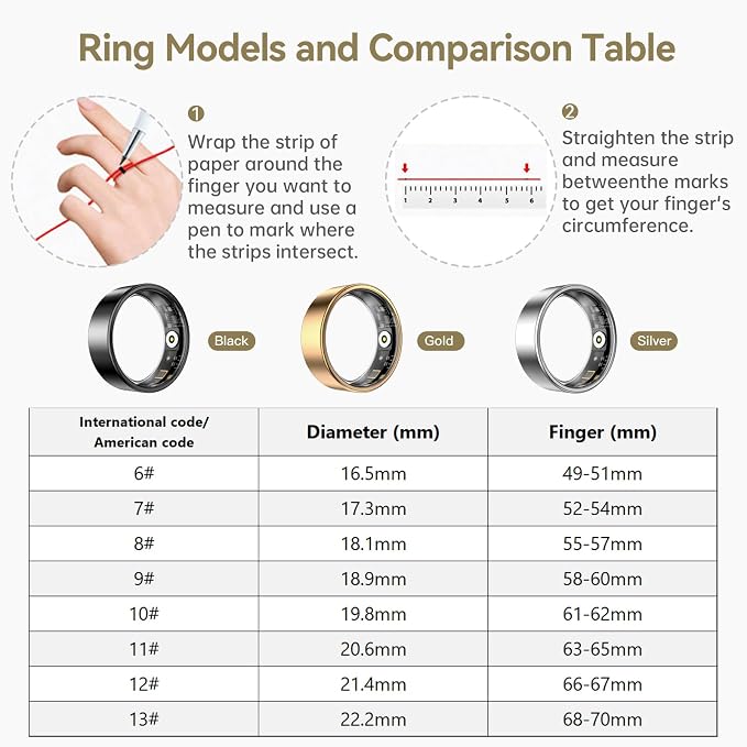 Smart Ring for Women & Men, Fitness Tracker - Image 7