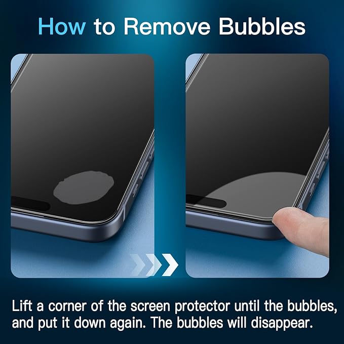 JETech Screen Protector for iPhone 15 6.1-Inch - Image 2
