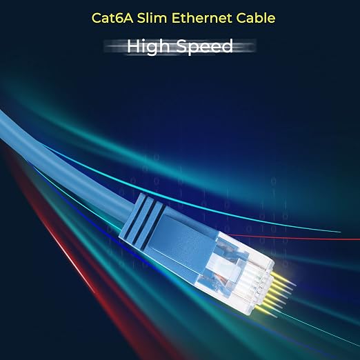 Rapink Patch Cables Cat6a 5ft Slim, Cat6a Ethernet Patch Cable 10G Support - Image 6
