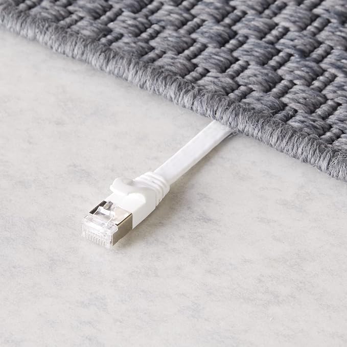 Amazon Basics RJ45 Cat 7 Ethernet Patch Cable, Includes 25 Nails, 100 Foot - Image 4