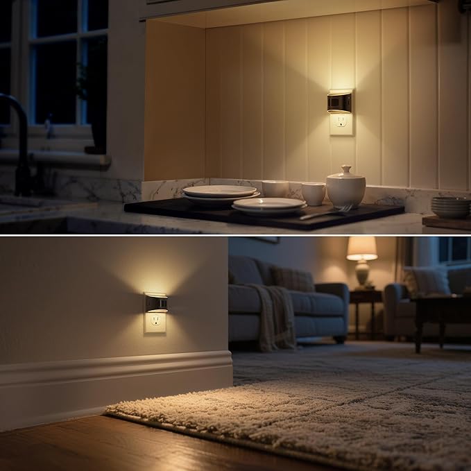 DORESshop LED Night Light, Night Lights Plug into Wall, 3 Mode Plug in Night - Image 5