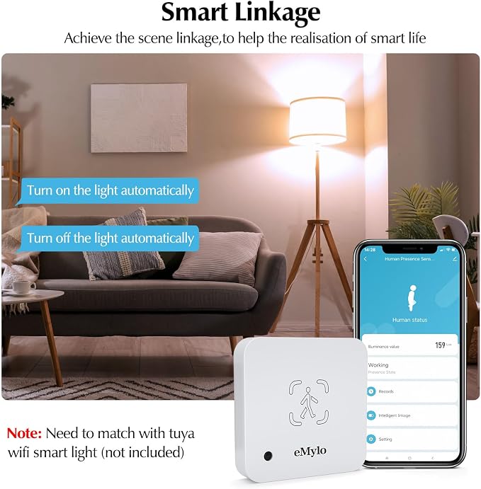 eMylo WiFi Human Presence Sensor 3 Pack, WiFi Millimeter Wave Radar Detection - Image 6