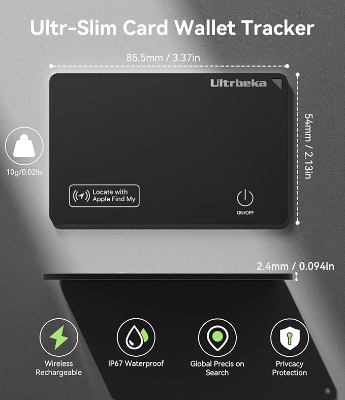 Ultrbeka Wallet Tracker Card IP68 Waterproof Bluetooth Tracker - Image 3