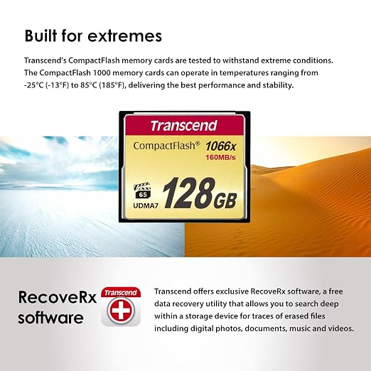 Transcend 16GB CF1000, CompactFlash Memory Card, UDMA 7, High Speed, - Image 8