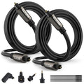 Elecan Optical Audio Cable 10 Ft/2 Pack Digital Audio Toslink Cable Cord-Fiber by Elecan