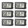 6 Pack Mini Hygrometer Indoor Humidity Meter, Small Digital Thermometer by Unknown