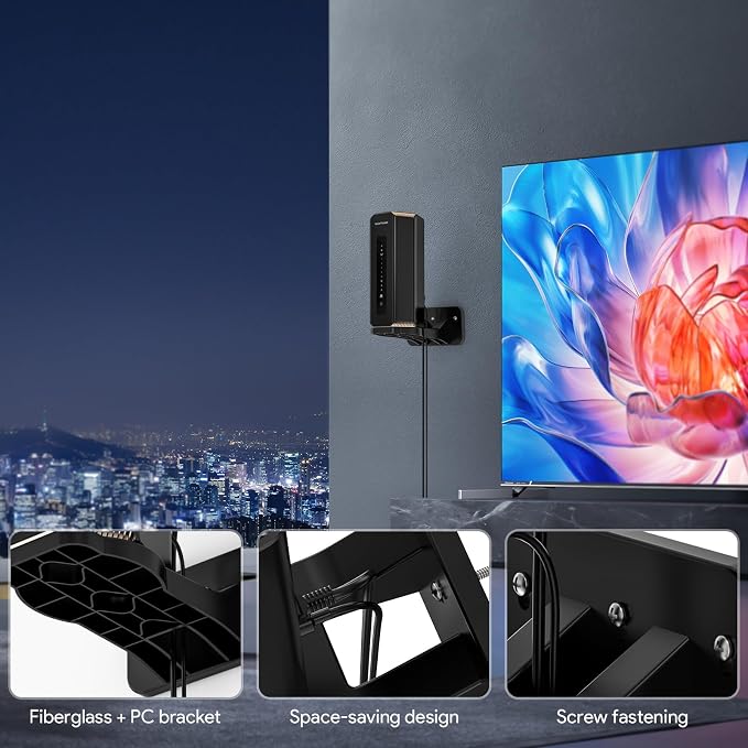 XLTTYWL Orbi 370 Wall Mount Kit, Orbit 7 Mount Bracket Optimize Space Compatible - Image 2