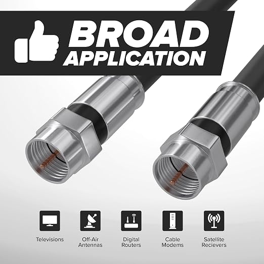 THE CIMPLE CO - RG6 Coaxial Cable 12 FT - RG6 Coax Cable - Image 8