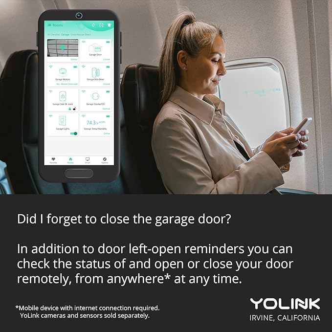 YoLink Finger - Remote Control Existing Garage Door Opener, 1/4 Mile World's - Image 3