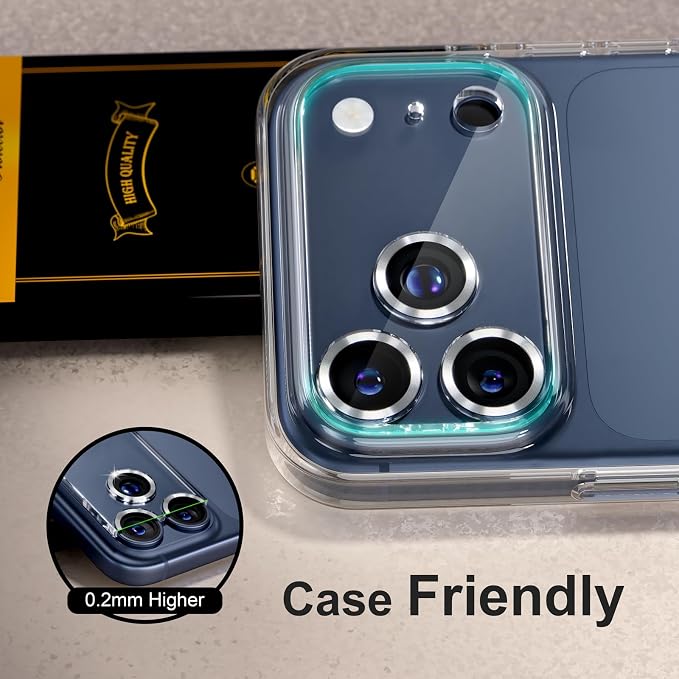 for 6 Pack iPhone 17 Pro Camera Lens Protector 9H Tempered Glass Camera Screen - Image 6
