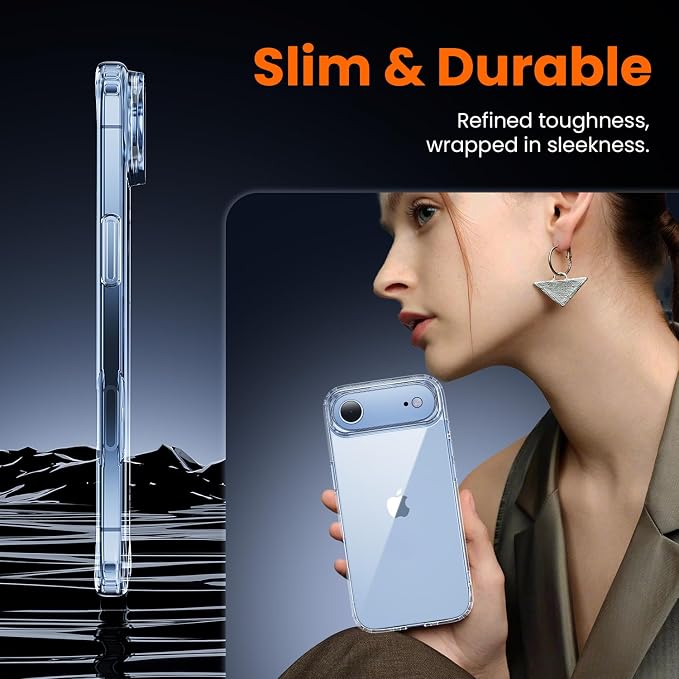 toushion 3 in 1 for iPhone Air Case Clear, Screen Protector *1 & Camera Lens - Image 5