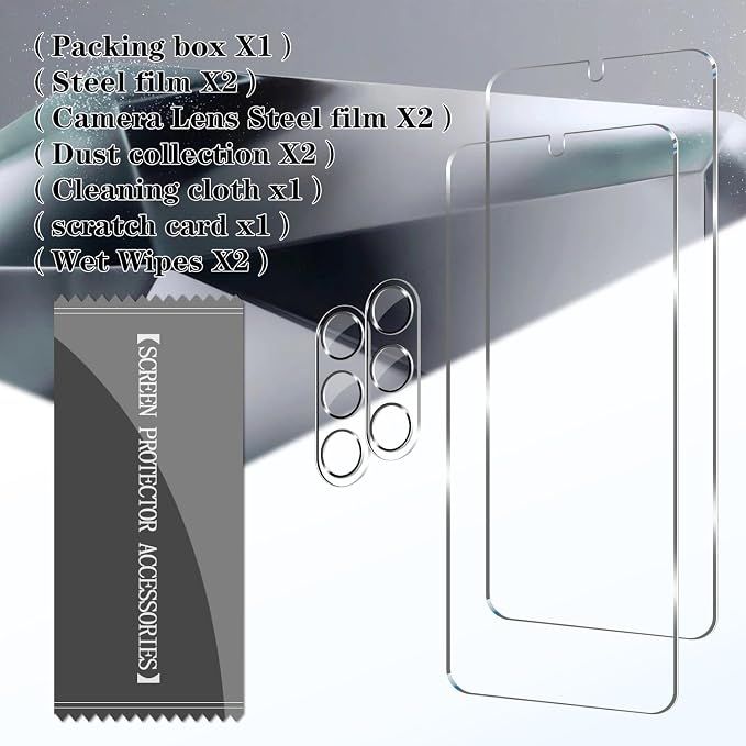 BIGFACE Galaxy S24 Plus Tempered Glass Screen Protector + Camera Lens Protector - Image 7