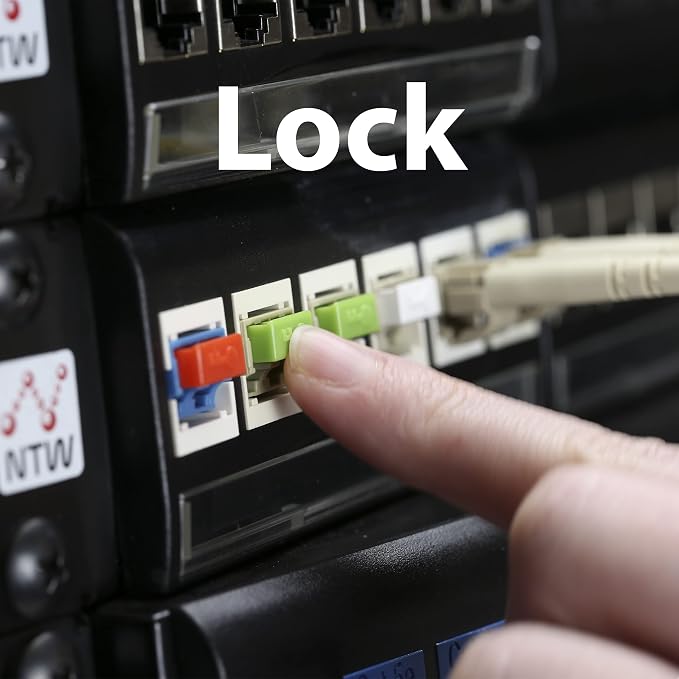 NTW NL-LCPBK100-WH Net-Lock Locking LC Port/Dust Blocker - Image 6