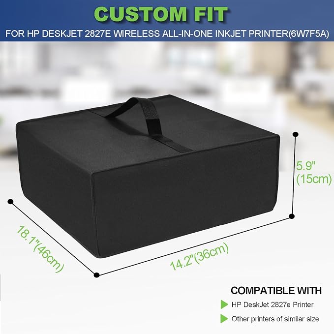 Printer Cover for HP DeskJet 2827e Wireless All-in-One Color Inkjet Printer - Image 2