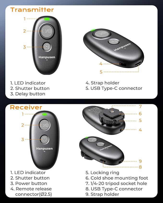 for Fujifilm Camera Rechargeable Remote Shutter Release - Image 8