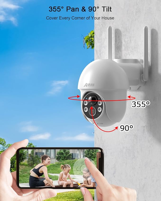 ANRAN Security Camera Wireless Outdoor, 2K Solar Outdoor Camera - Image 4