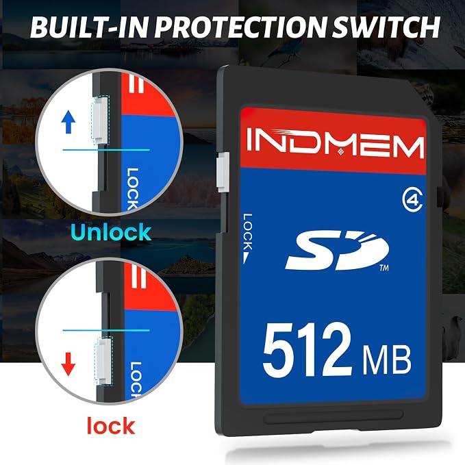 512MB SD Card, SD Flash Memory Cards UHS-I U1 Class 4 High-Speed Full HD Video - Image 7