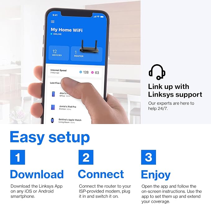 Linksys MR20EC | Dual-Band Mesh WIFI 6 Router | 3.0 Speeds | Connect 25+ - Image 6