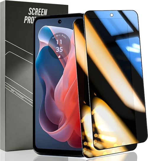 2 Pack Privacy Tempered Glass for Motorola Moto G Play 2024 Screen Protector by Unknown