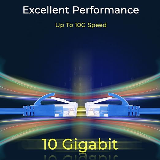 Rapink Cat6a 2ft Ethernet Patch Cables, 10G Support, Cat6a Ethernet Cable - Image 6