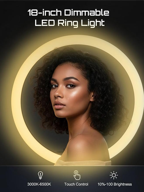 2026 Professional 18 inch LED Ring Light Kit - Image 2