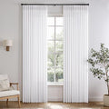Memory Trained Pinch Pleated Curtains 102 Inches Long, Viral Linen Pinch Pleat by ANRODUO