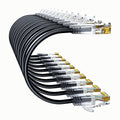 Cat6a Patch Cables 14ft Slim, Cat6 Ethernet Patch Cable Pure Copper, Flexible by 10Gsupxsel