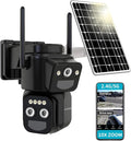 LETSCEE Security Cameras Wirelss Outdoor Solar Powered by LETSCEE