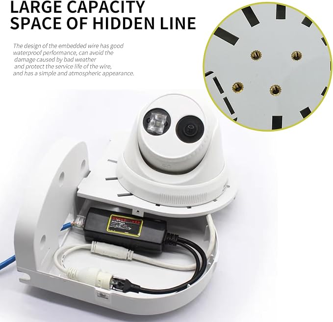 Indoor Outdoor Camera Bracket ABS Plastic Wall Mount L-Shaped Bracket - Image 4