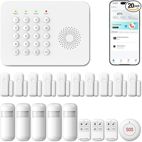 2026 Alarm System for Home Security, 20 Piece DIY Home Alarm System by PGST