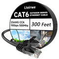 CAT6 Ethernet Cable 300FT 23AWG High Speed 500MHz 10Gbps Transmission Speed by Lteirwe