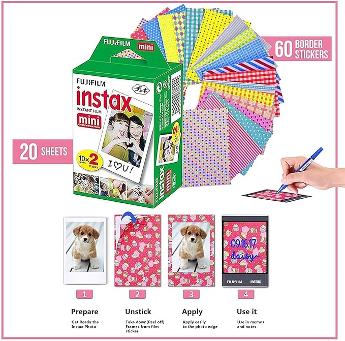 Fujifilm Instax Mini 12 Instant Camera Pastel Blue + Shutter Compatible - Image 3