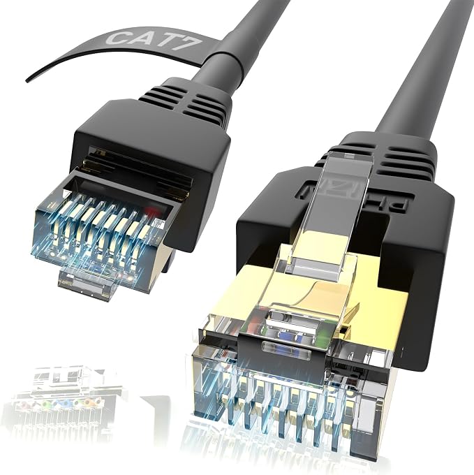 Cat7 Ethernet Cable 150ft, Cat7 3Ft 15Ft 25Ft 50Ft 100Ft 125Ft 150Ft 175Ft by Phizli