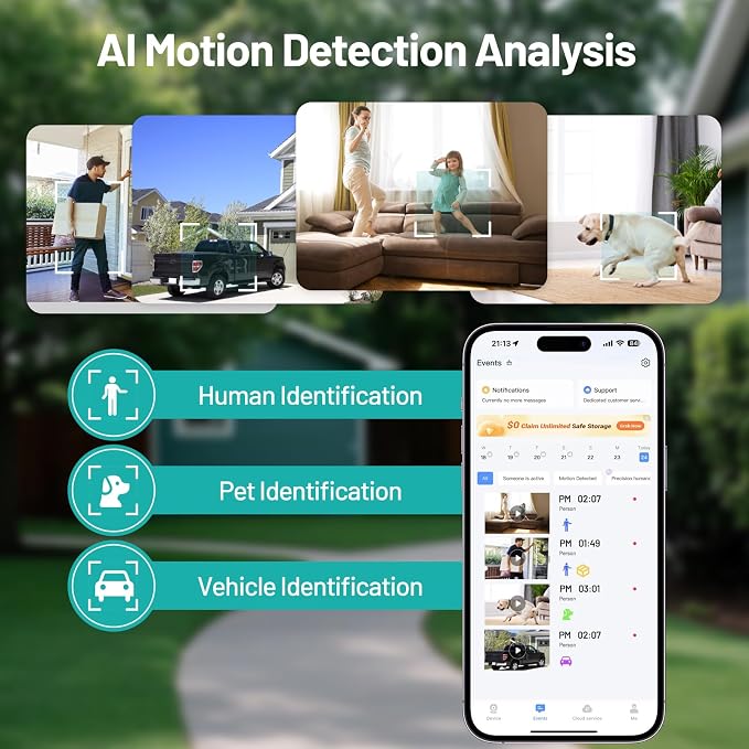 2K Window Camera, Dual-Band WiFi Indoor Dome Camera - Image 4