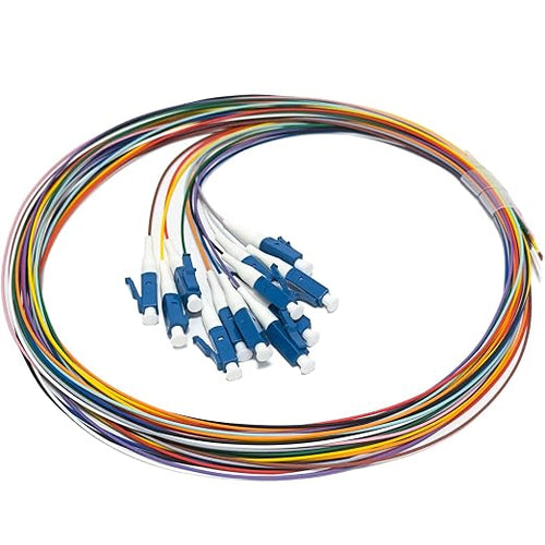 12 Strand Singlemode 9/125 LC-UPC Fiber Pigtail, Fiber Optic Pigtail, 1.5 by Bangun