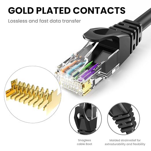 Ultra Clarity Cables Cat 6 Ethernet Cable 15 Feet, Cat6 Patch Cable, High Speed - Image 4
