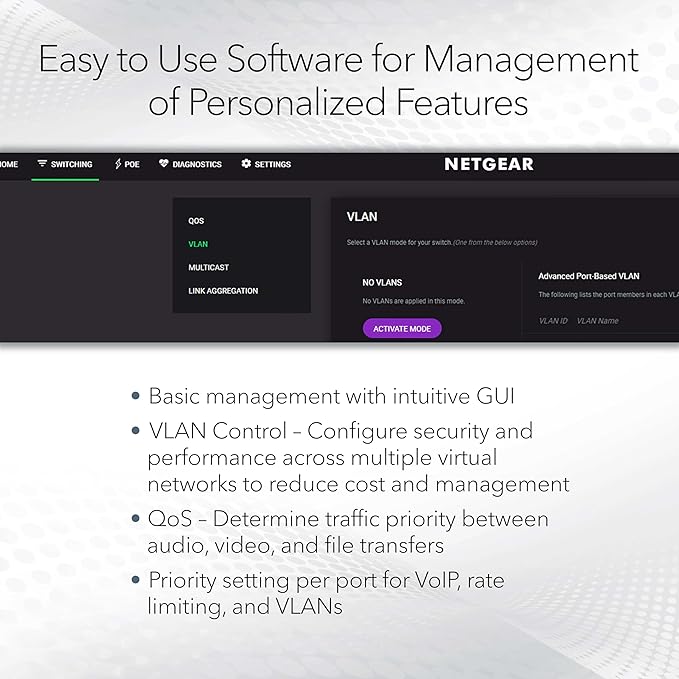 NETGEAR 8-Port Gigabit Ethernet Easy Smart Managed Essentials Switch - Image 3