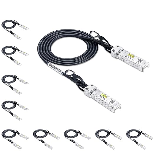 10Gtek SFP+ DAC Twinax Cable, 10G SFP+ to SFP+ Direct Attach Copper Patch by 10Gtek