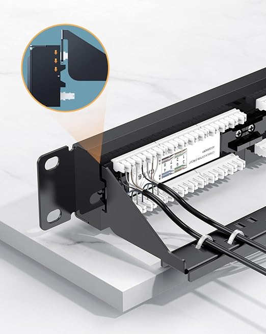 MANHATTAN 24-Port Network Patch Panel Cat-6 – 1U UL Listed - Image 3