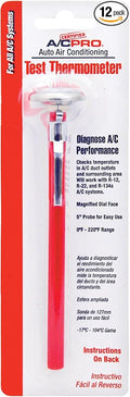 Certified A/C Pro Car Air Conditioner Test Thermometer, Helps Diagnose AC by ACPro