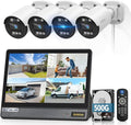 《80ft IR Night Vision & All-in-One DVR》Wired Security Camera System Outdoor by OHWOAI
