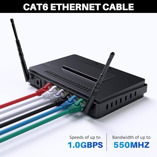 Cat 6 Ethernet Cable 100 FT, Long High Speed Cat6 Internet Cable, Standard RJ45 - Image 5