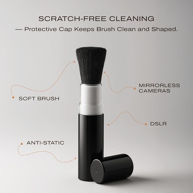 C Coiro Camera Lens Cleaning Kit 3in 1– Lens Cleaner Spray 100ml, Soft Brush & - Image 4