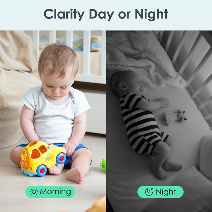 YOTON Indoor Security Camera for Baby Monitor, Home & Pets, 2.4GHz WiFi - Image 7
