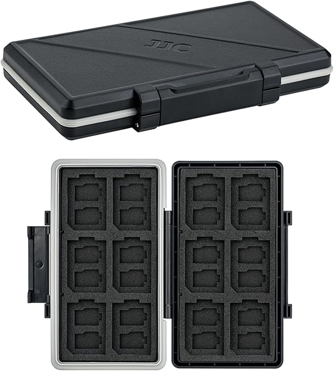 36 Slots Memory Card Case Water-Resistant Anti-Shock Memory Card Wallet by JJC