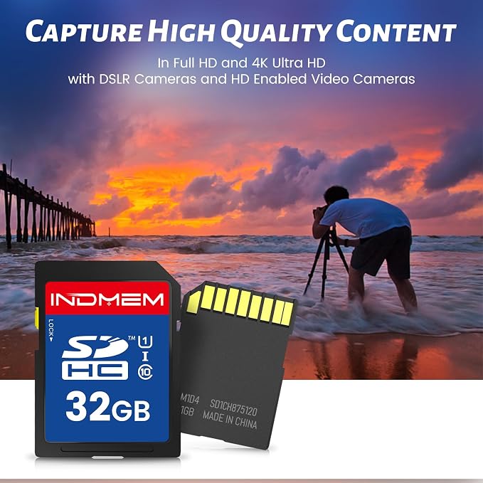 SD Card 32GB, 5 Pack SDHC Memory Cards UHS-I U1 Class 10 High-Speed Full HD - Image 4