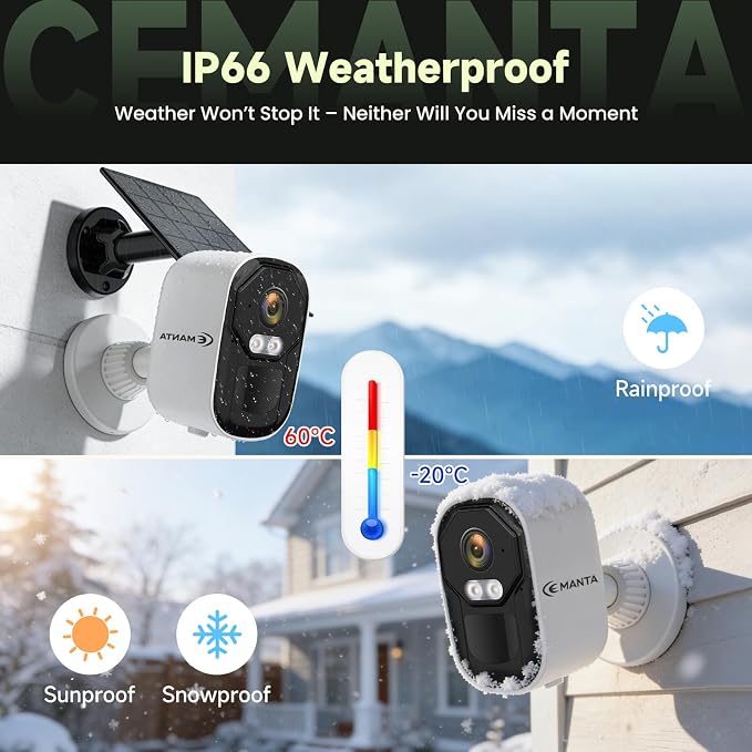 2K Security Camera Wireless Outdoor, Free Cloud Storage, 2.4G/5Ghz WiFi - Image 5