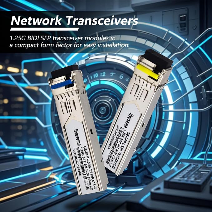 5 Pairs 1.25G BIDI SFP Network Transceiver Module, 1.25 Gigabit Single Mode - Image 4