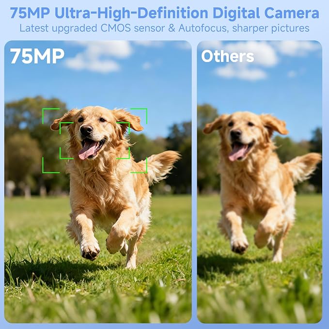 Digital Camera, UHD 75MP 5K for Photography - Image 3