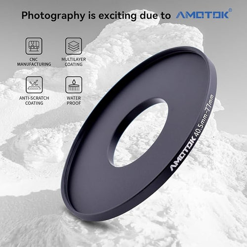 40.5mm Lens to 77mm Camera Lens Adapter, 40.5mm to 77mm Filter Step up Ring - Image 2